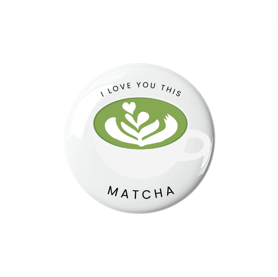 Matcha Pinback Buttons - Pack of 5