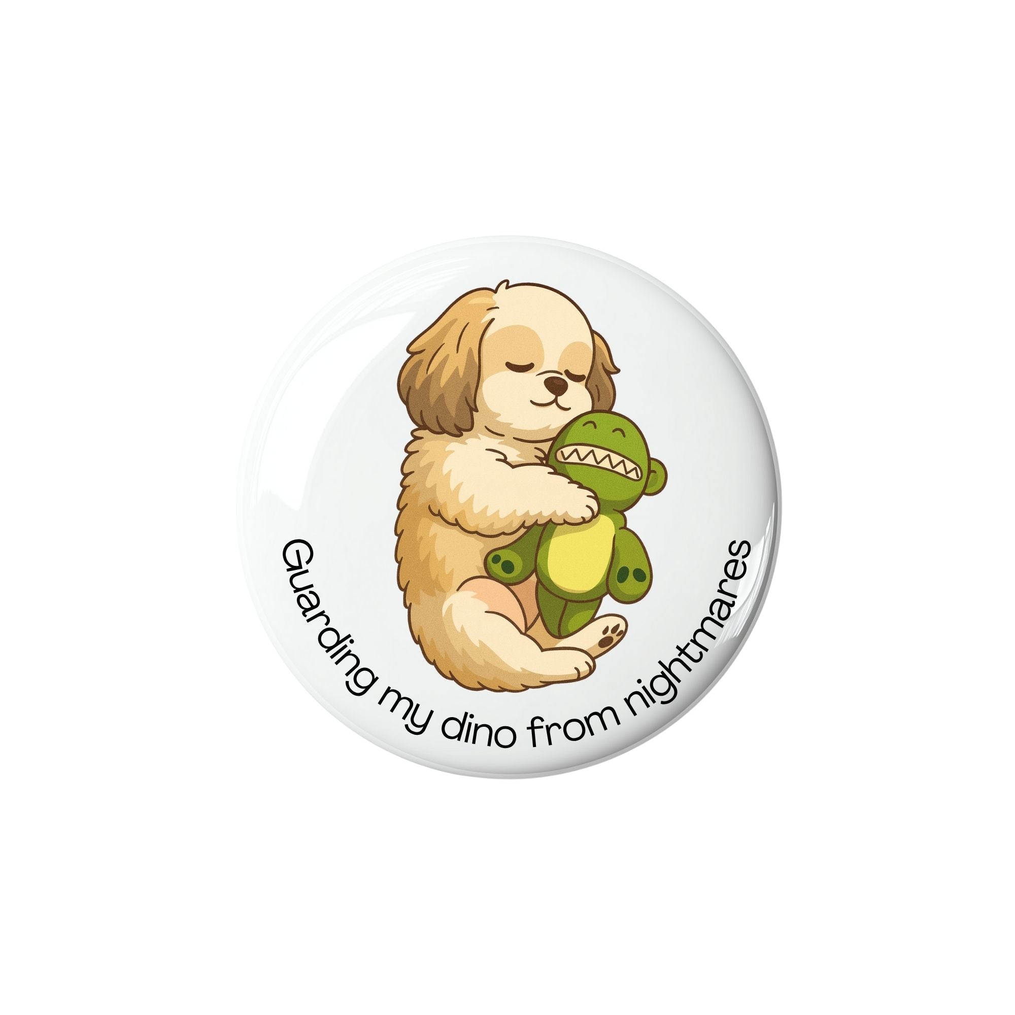 Shih Tzu Guarding Dino